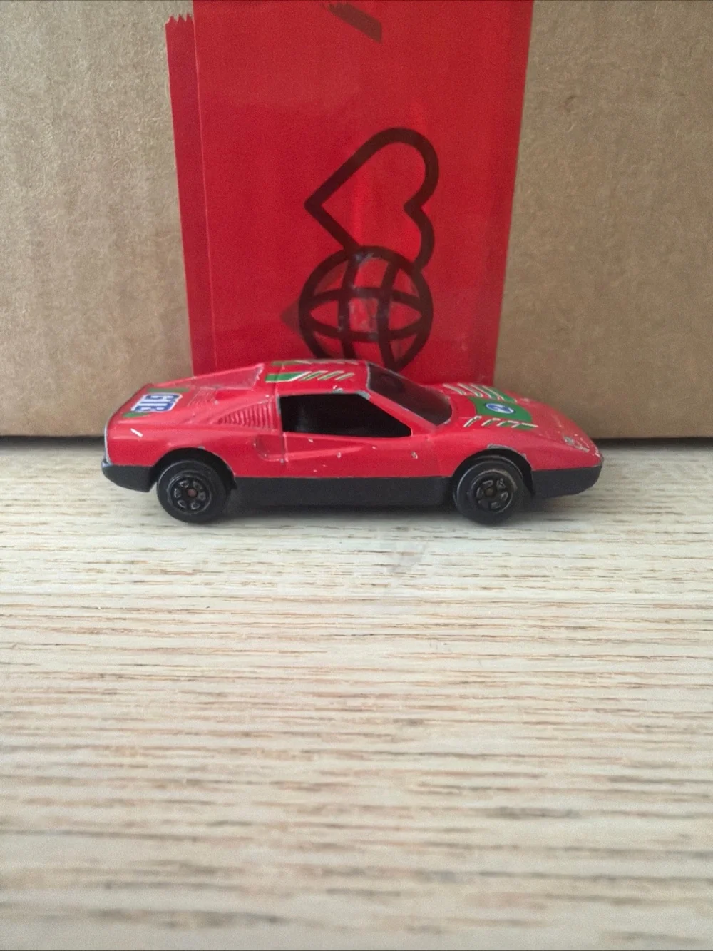 Yatming Ferrari 328 GTB Red #802 1/64 Scale Diecast 328 GTB